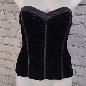 Bebe Black Velvet Corset